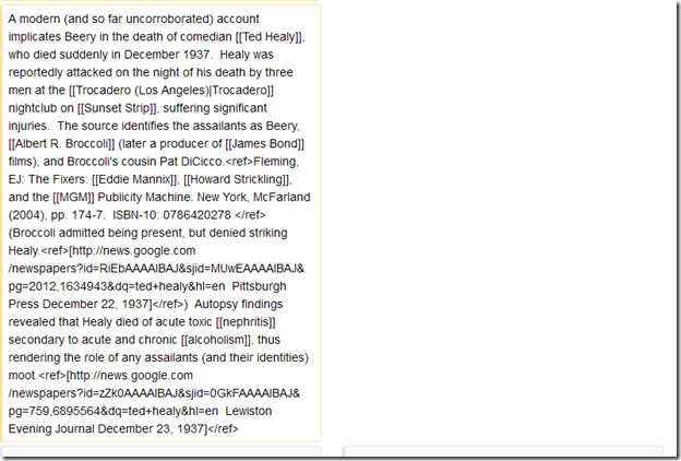 Wikipedia, Wallace Beery 