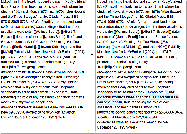 Wikipedia, Ted Healy 