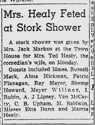 Oct. 17, 1937, Healy Baby Shower 