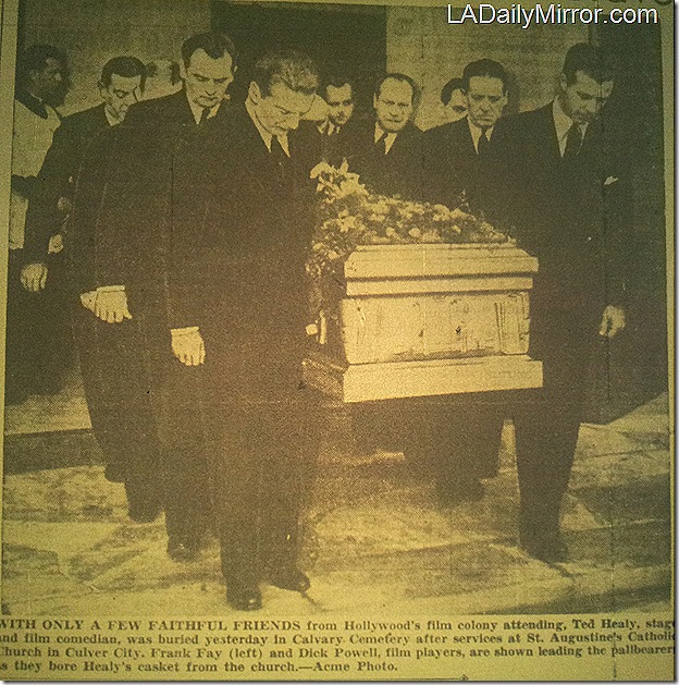 Dec. 23, 1937, Ted Healy's funeral Dec. 23, 1937, Ted Healy's funeral
