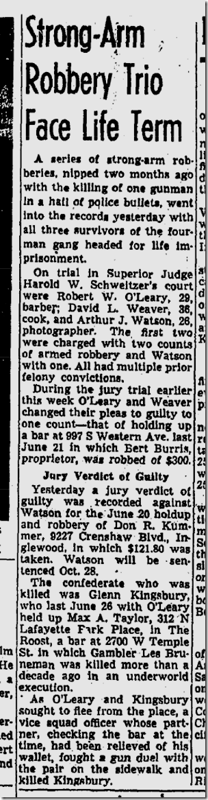 Oct. 10, 1953, Roost Holdup 