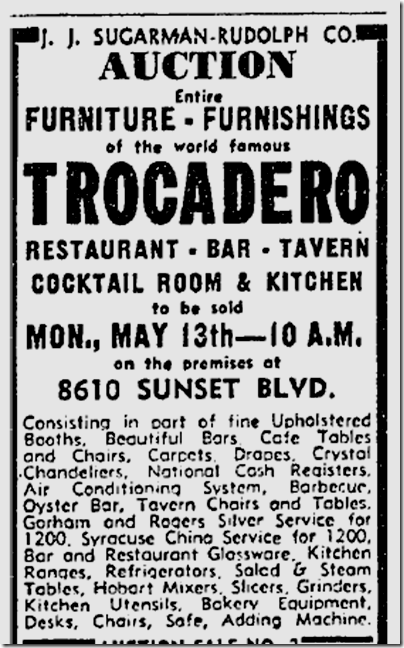 May 12, 1940, Trocadero 