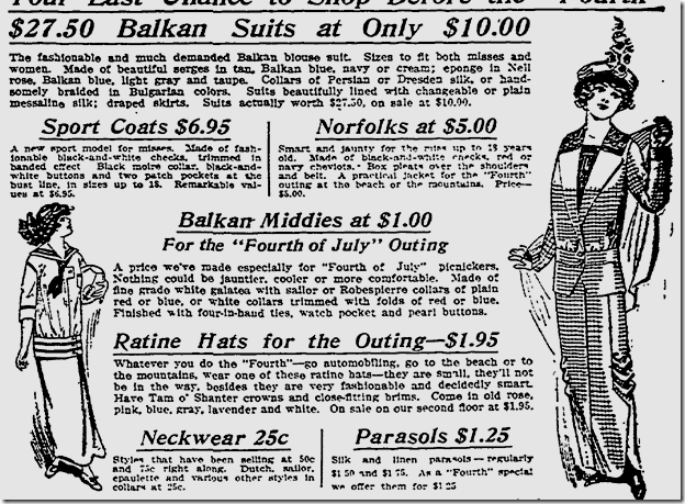 July 3, 1913, Fashions 