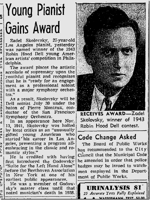 July 11, 1943, Zadel Skolovsky July 11, 1943, Zadel Skolovsky