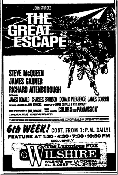 Aug. 9, 1963, The Great Escape Aug. 9, 1963, The Great Escape