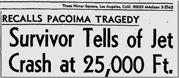 July 12, 1963, Jet Crash 