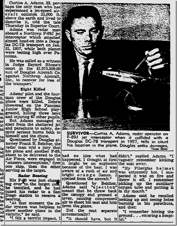 July 12, 1963, Plane Crash 