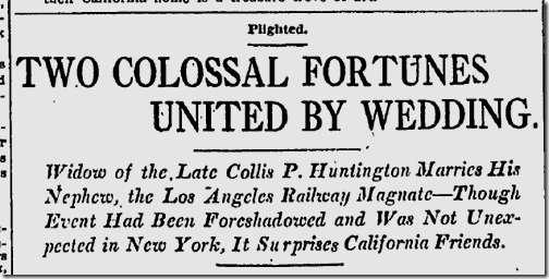 July 17, 1913, Huntington Marriage 
