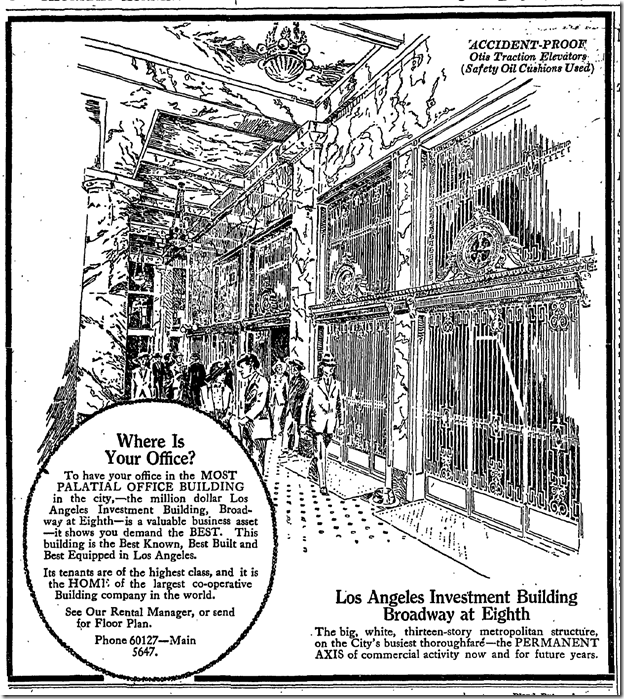 July 17, 2013, Los Angeles Investment Building 