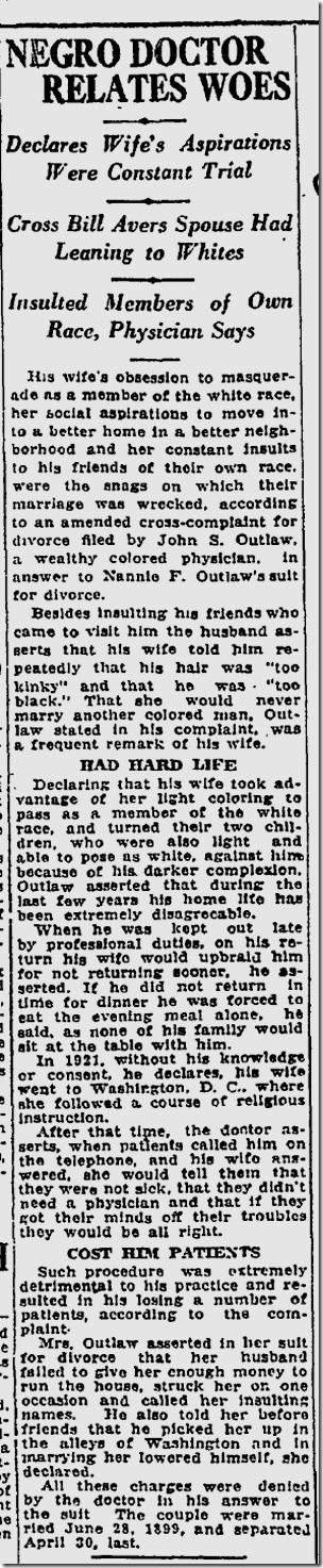 July 23, 1923, Divorce Case 