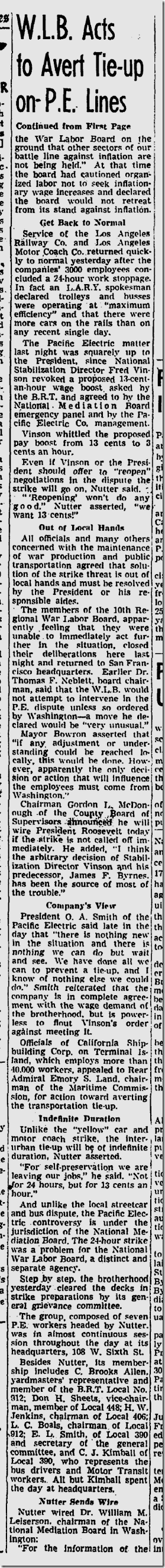 July 24, 1943, Streetcar Strike 