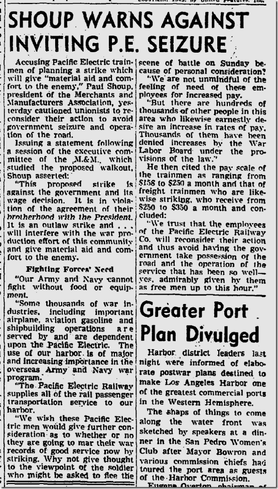 July 24, 1943, Streetcar STrike 