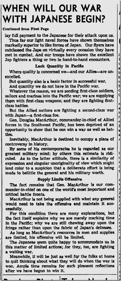 July 25, 1943, Kyle Palmer 