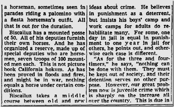 July 25, 1943, Eugene Biscailuz 