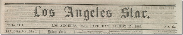 Aug. 15, 2863, Los Angeles Star Aug. 15, 2863, Los Angeles Star