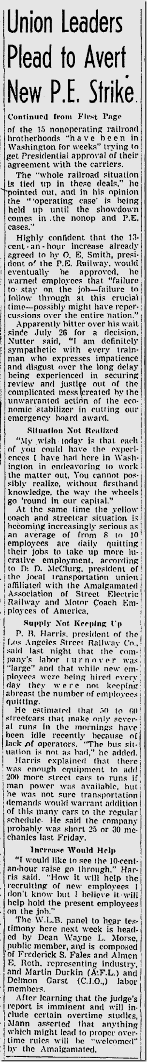 Sept. 5, 1943, Streetcar Strike 