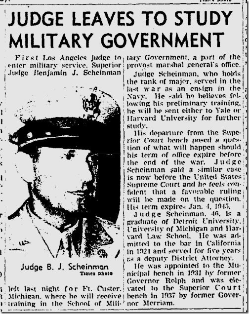 Aug. 21, 1943, Judge Joins Army Aug. 21, 1943, Judge Joins Army