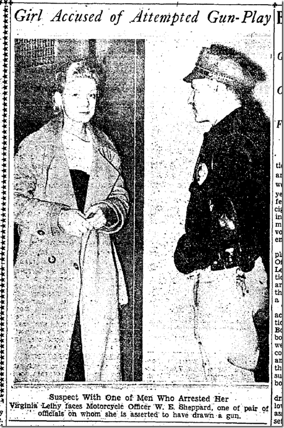 Sept. 18, 1933, Blond Arrested 