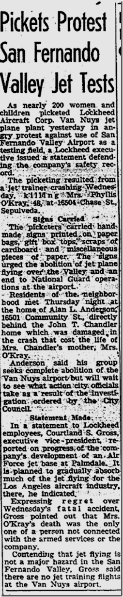 Sept. 12, 1953, Lockheed Protest Sept. 12, 1953, Lockheed Protest
