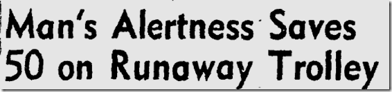 Aug. 15, 1943, Streetcar Accident Aug. 15, 1943, Streetcar Accident