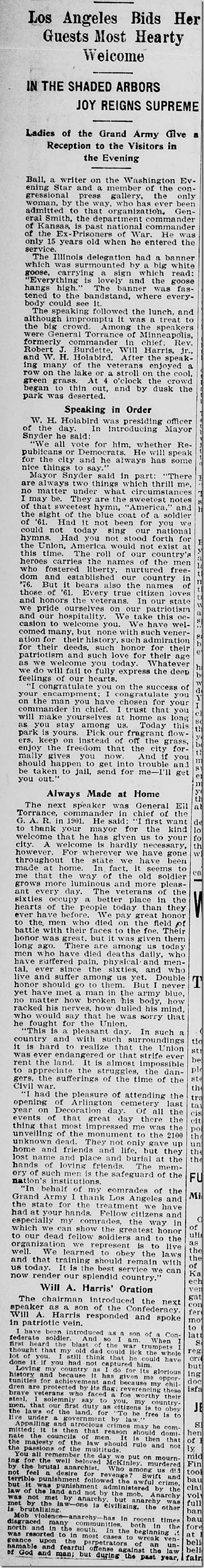 Aug. 27, 1903, Civil War Reunion Aug. 27, 1903, Civil War Reunion