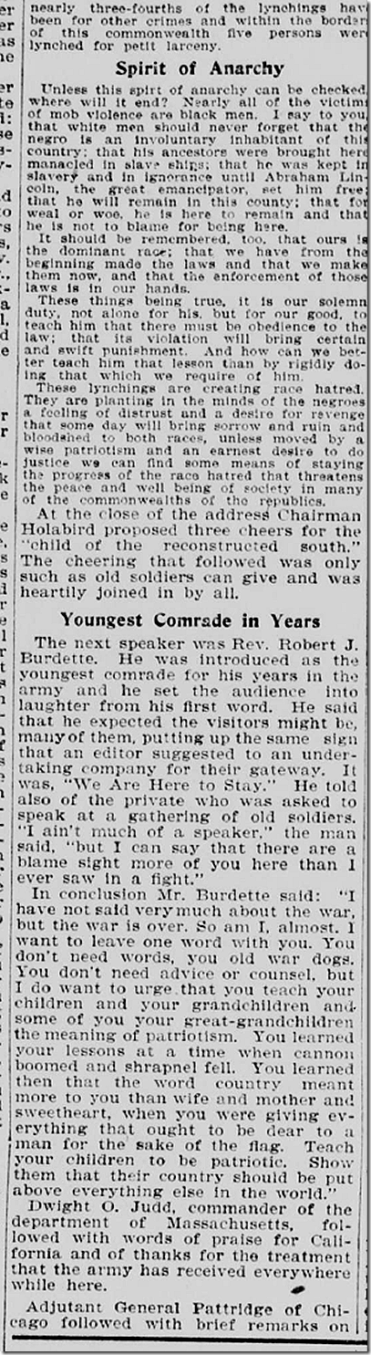 Aug. 27, 1903, Civil War Reunion Aug. 27, 1903, Civil War Reunion