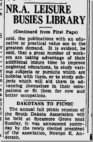 Aug. 28, 1933, Library Aug. 28, 1933, Library