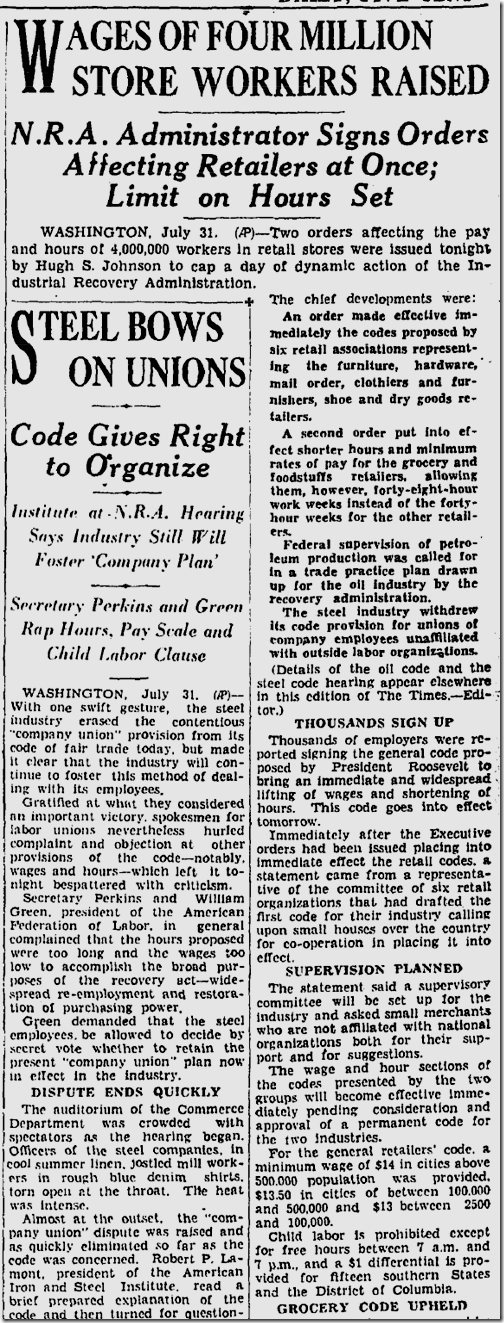 Aug. 1, 1933, N.R.A. Aug. 1, 1933, N.R.A.