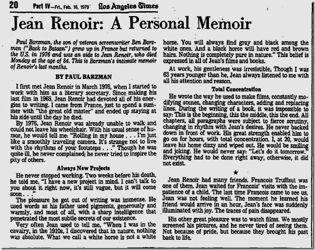 Feb. 16, 1979, Paul Barzman 