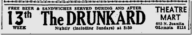 Sept. 33, 1933, The Drunkard 
