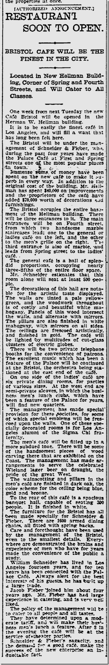 Dec. 12, 1904, Cafe Bristol 