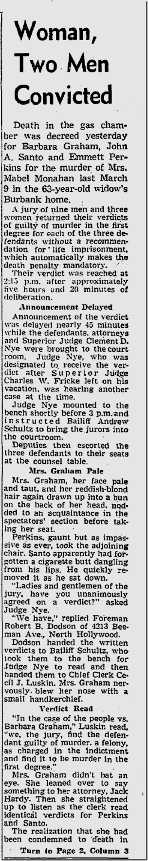 Sept. 23, 1953, Barbara Graham Convicted 