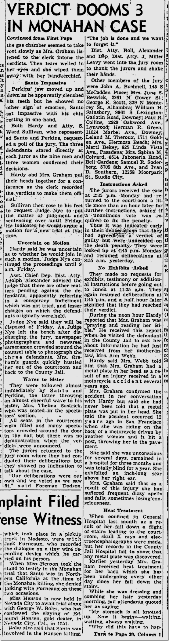 Sept. 23, 1953, Barbara Graham Convicted 