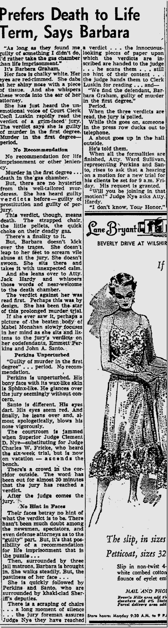 Sept. 23, 1953, Barbara Graham Convicted 