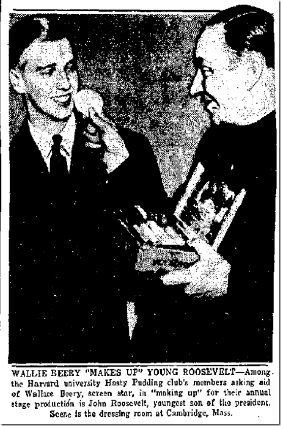 March 1, 1936, John Roosevelt, Wallace Beery 