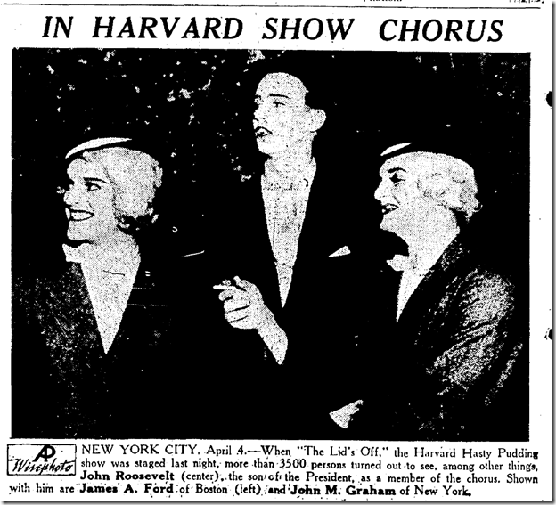 Oakland Tribune, April 5, 1936, Hasty Pudding 