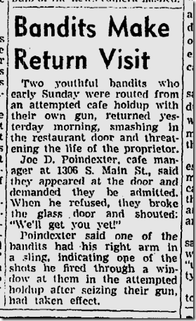 Oct. 26, 1943, Bandits Return Oct. 26, 1943, Bandits Return