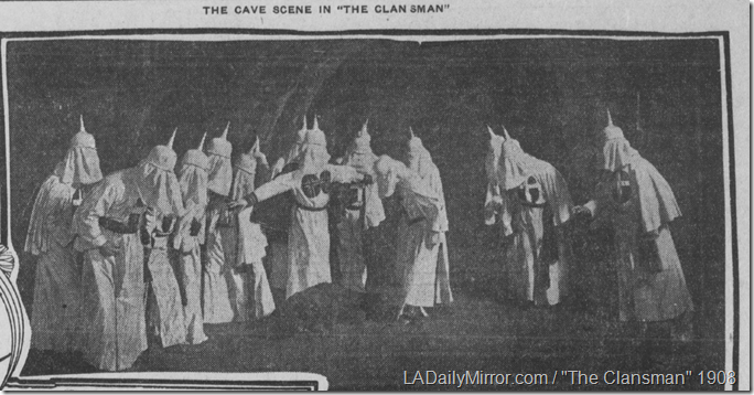 Nov. 29, 1908, The Clansman 