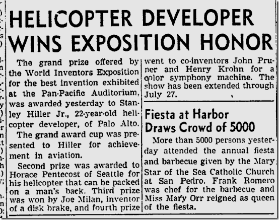 July 21, 1947, World Inventors Expo July 21, 1947, World Inventors Expo