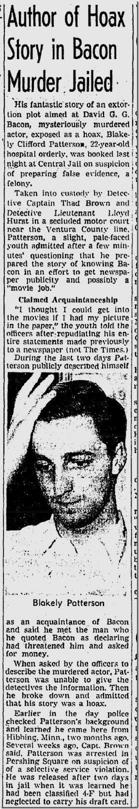 Sept. 21, 1943, Bacon Hoax 