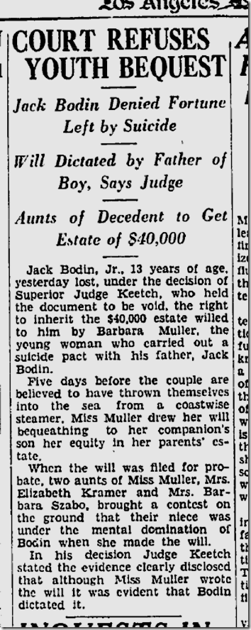 Sept. 2, 1933, Suicide Pact 