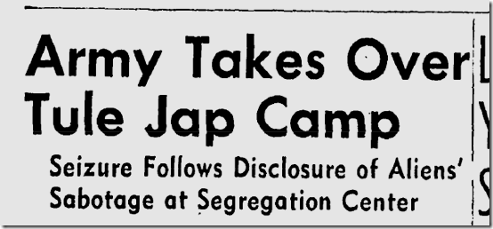 Nov. 4, 1943, Melee at Internment Camp 