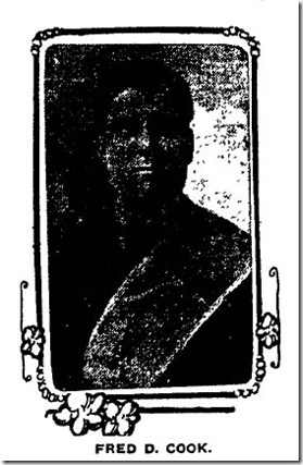 Fred D. Cook, Nov. 16, 1907