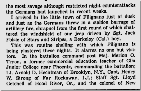 Dec. 12, 1943, Tom Treanor