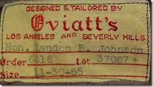 Oviatt's, Jacket, Lyndon Johnson 
