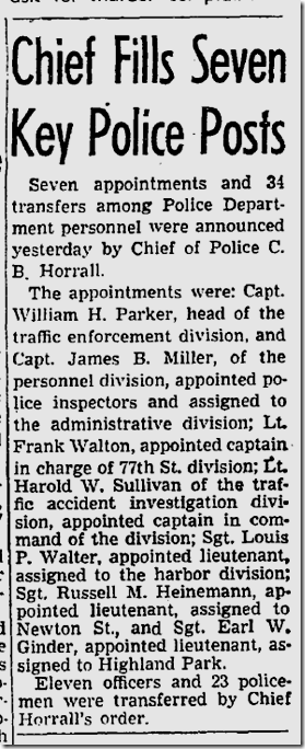 July 26, 1947, William H. Parker 