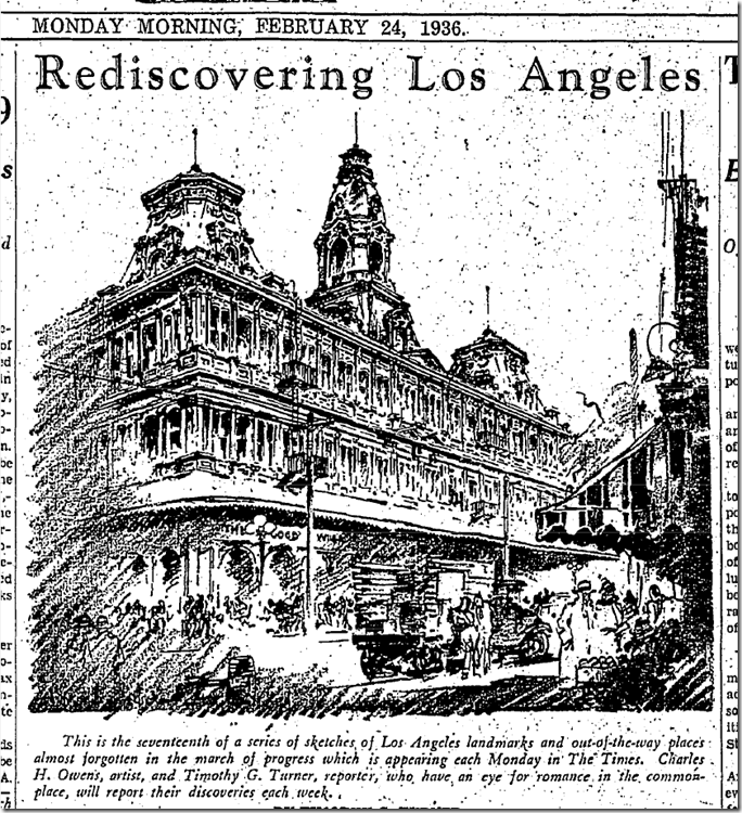 Rediscovering Los Angeles, Feb. 27, 1936 Rediscovering Los Angeles, Feb. 27, 1936