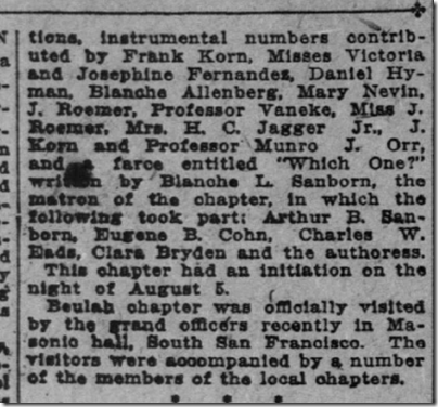 San Francisco Call, Aug. 18, 1907