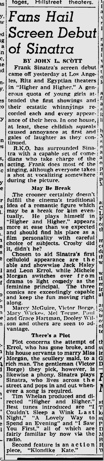 Jan. 29, 1944, Sinatra Jan. 29, 1944, Sinatra