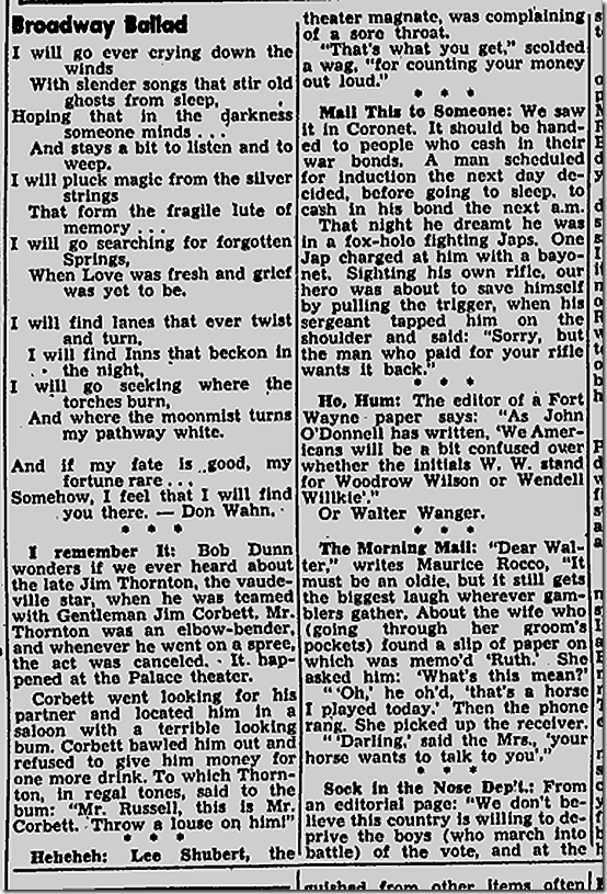 Feb. 4, 1944, Walter Winchell 